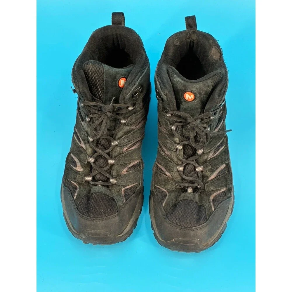 Merrell Moab 2 Mid Vent Mens Size 12 Black Night Vibram Hiking Boots J06049